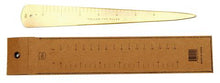 LETTER OPENER & RULER | Brass - BOX BOSS
