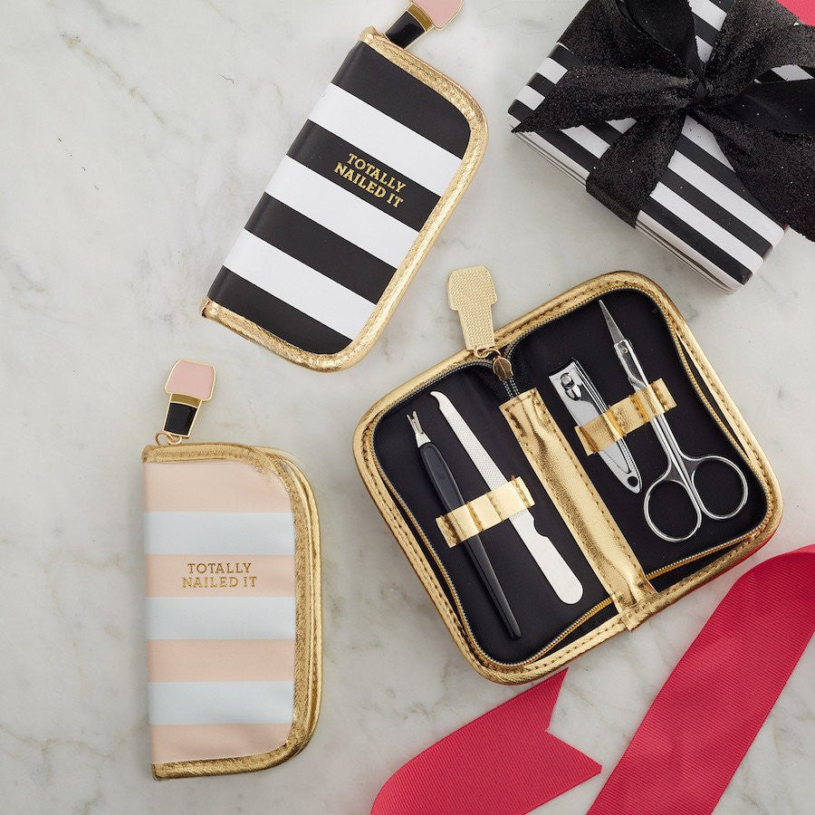 'NAILED IT' GOLD EDGED MANICURE SET - BOX BOSS